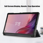 Tri-fold Stand Tablet Case for Lenovo Tab M9 TB-310FU , Auto Wake / Sleep PU Leather Tablet Cover