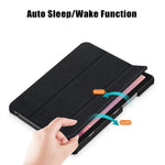Tri-fold Stand Tablet Case for Lenovo Tab M9 TB-310FU , Auto Wake / Sleep PU Leather Tablet Cover