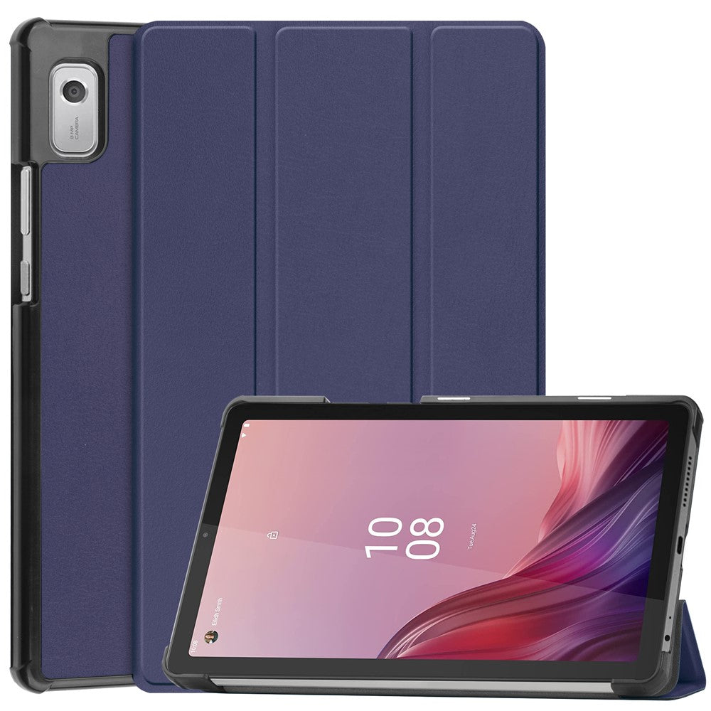 For Lenovo Tab M9 TB-310FU Anti-scratch PU Leather Tablet Case Tri-fold Stand Protective Cover