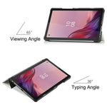Trippelvikbart stativfodral till surfplattan för Lenovo Tab M9 TB-310FU, mönstertryck, PU-läder + PC-skyddsfodral