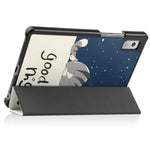 Trippelvikbart stativfodral till surfplattan för Lenovo Tab M9 TB-310FU, mönstertryck, PU-läder + PC-skyddsfodral