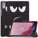 Trippelvikbart stativfodral till surfplattan för Lenovo Tab M9 TB-310FU, mönstertryck, PU-läder + PC-skyddsfodral