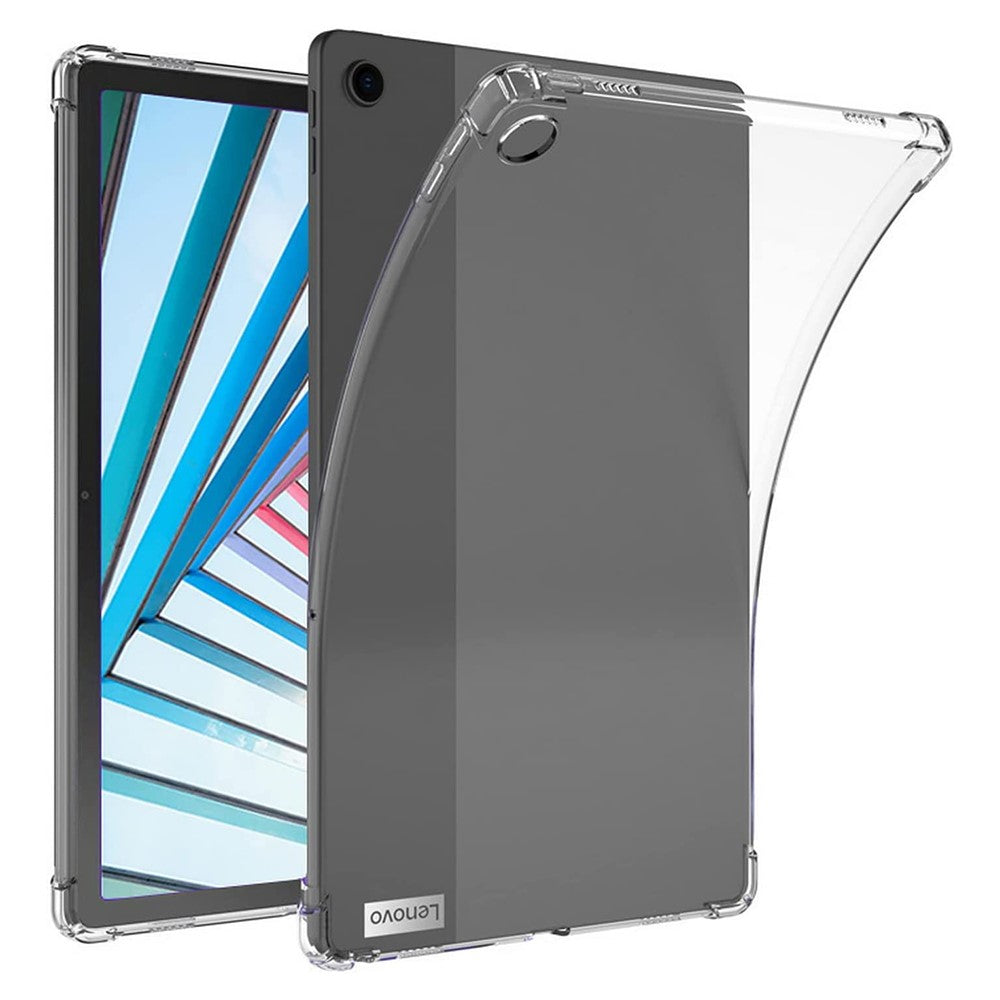 Lenovo Tab M10 Plus (3:e generationen) / Xiaoxin Pad 2022 10,6 tums skyddande surfplatta, förstärkta hörn, mjukt TPU, reptåligt transparent surfplattaskal