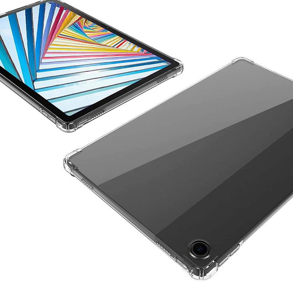 Lenovo Tab M10 Plus (3:e generationen) / Xiaoxin Pad 2022 10,6 tums skyddande surfplatta, förstärkta hörn, mjukt TPU, reptåligt transparent surfplattaskal