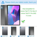 TPU Tablet Case For Lenovo Tab P11 Pro Gen 2 , Lightweght Anti-fall Reinforced Corners Transparent Tablet Cover
