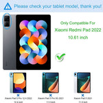 For Xiaomi Redmi Pad Soft TPU Tablet Case Reinforced Corners Anti-drop Transparent Tablet Cover