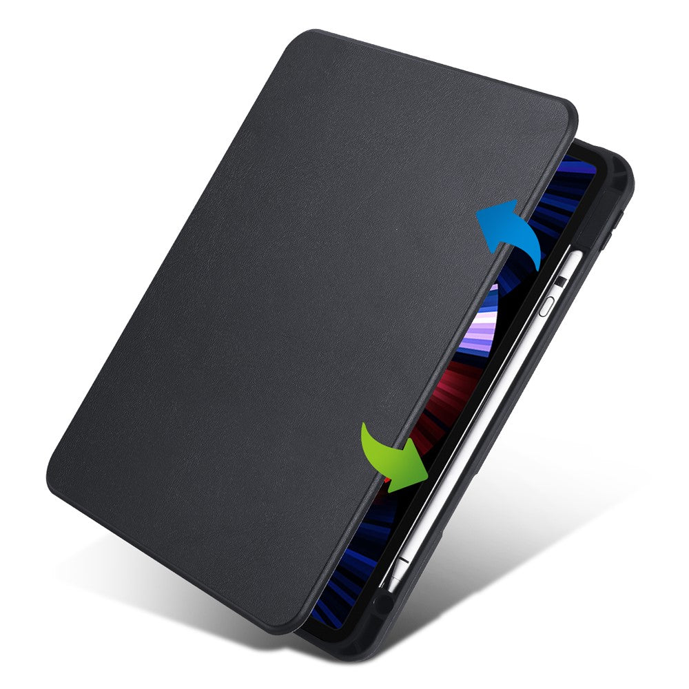 iPad Air 11 (2026) / (2025) / (2024) / Pro 11 (2020) / (2021) / (2022) / Air (2022) / (2020) tabletetu i PU-læder med stativ