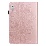 For Lenovo Tab M9 TB-310FU Flower Imprinting Tablet Cover PU Leather Stand Wallet Protective Case
