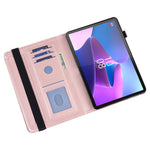 For Lenovo Tab M9 TB-310FU Flower Imprinting Tablet Cover PU Leather Stand Wallet Protective Case