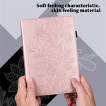 For Lenovo Tab M9 TB-310FU Flower Imprinting Tablet Cover PU Leather Stand Wallet Protective Case