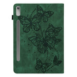 For Lenovo Tab P11 Pro Gen 2 PU Leather Tablet Stand Cover Butterfly Imprinted Card Holder Drop-proof Case