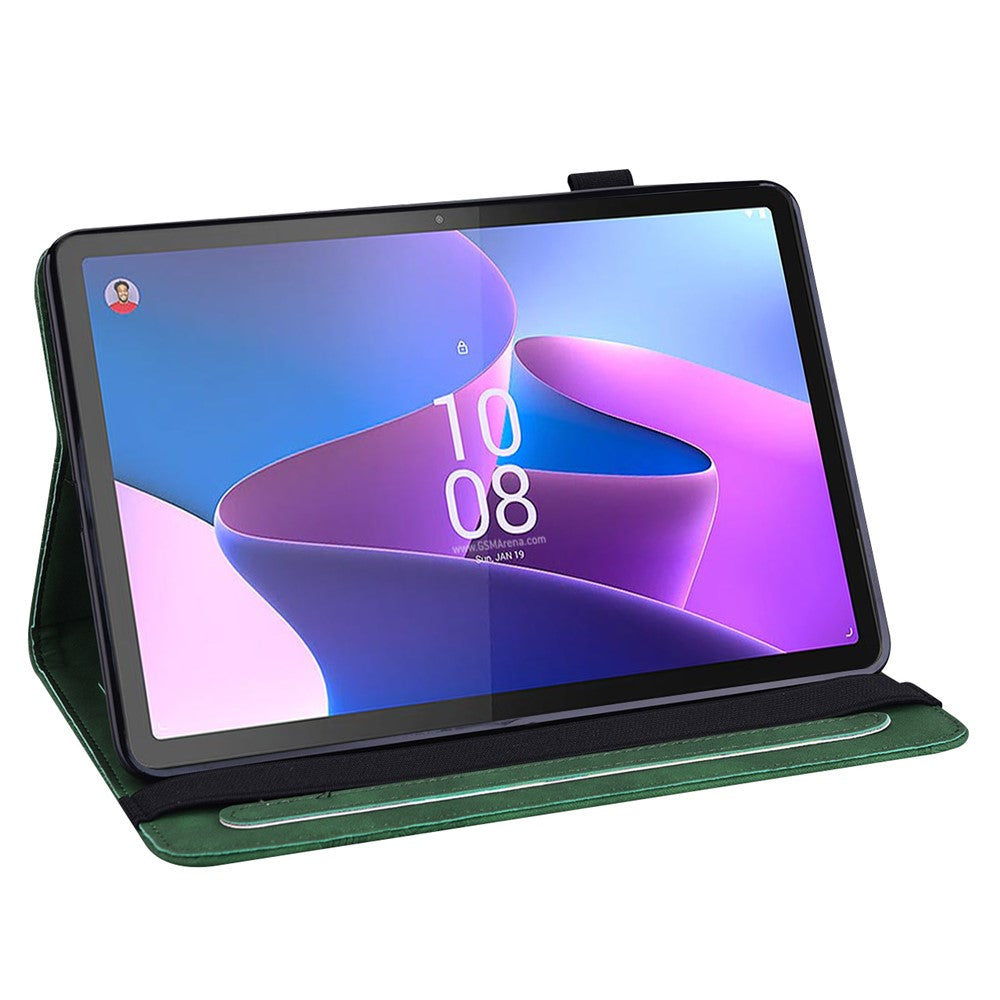 For Lenovo Tab P11 Pro Gen 2 PU Leather Tablet Stand Cover Butterfly Imprinted Card Holder Drop-proof Case