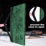 For Lenovo Tab P11 Pro Gen 2 PU Leather Tablet Stand Cover Butterfly Imprinted Card Holder Drop-proof Case
