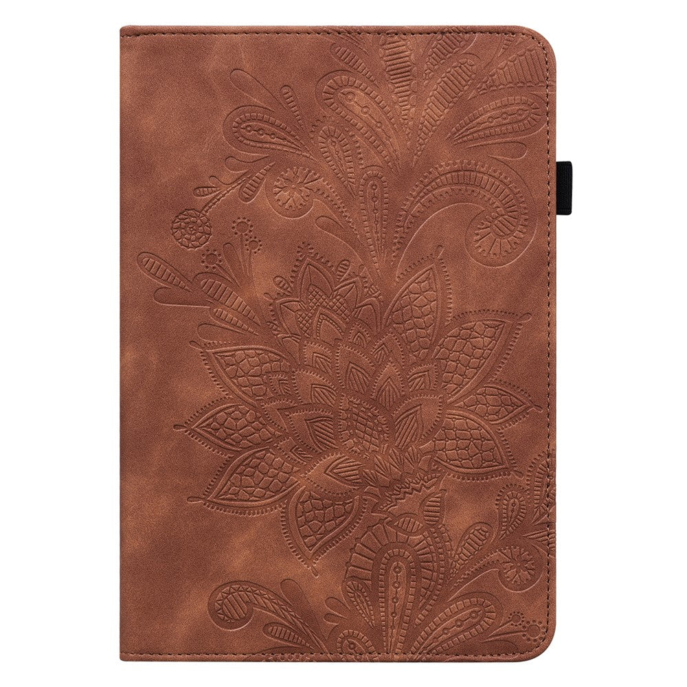 For Lenovo Tab P11 Pro Gen 2 Flower Imprinting PU Leather Tablet Case Drop-proof Wallet Stand Cover