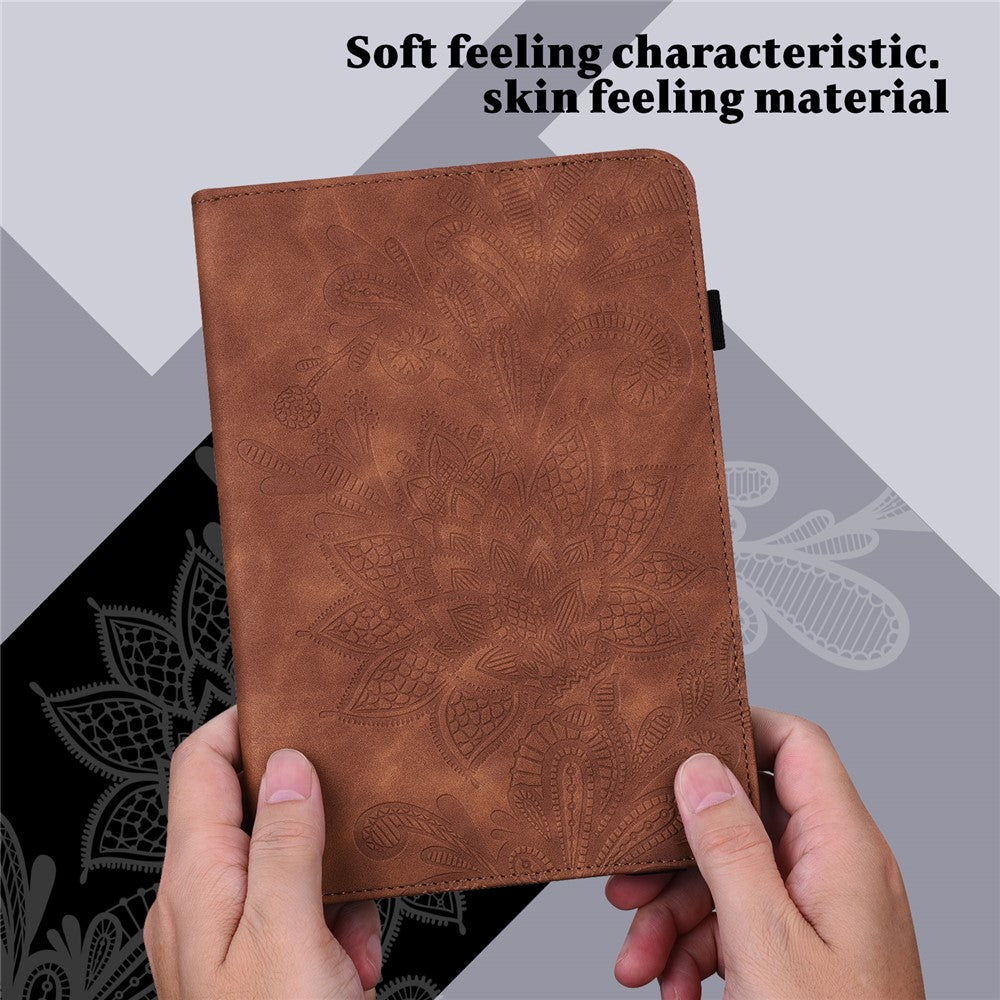 For Lenovo Tab P11 Pro Gen 2 Flower Imprinting PU Leather Tablet Case Drop-proof Wallet Stand Cover