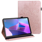 Lenovo Tab P11 Gen 2 Blommigt tryck Fallsäkert Surfplattafodral i PU-läder med stativ
