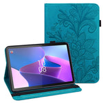 Lenovo Tab P11 Gen 2 Blommigt tryck Fallsäkert Surfplattafodral i PU-läder med stativ
