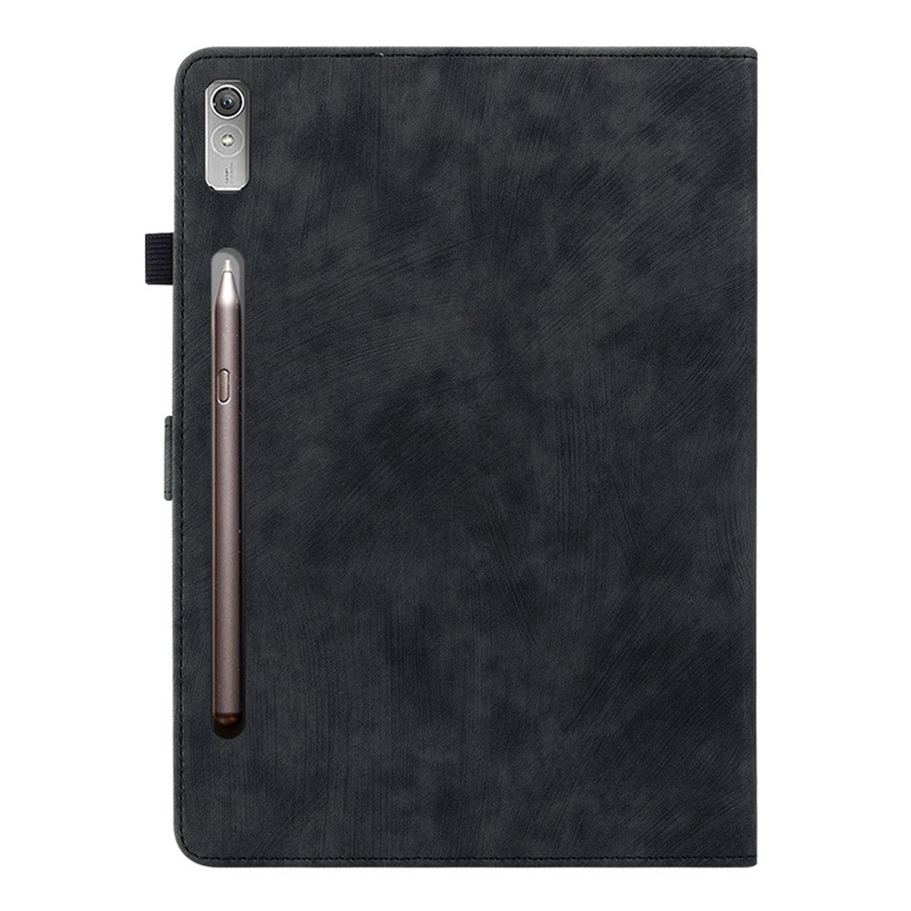 Shockproof Case for Lenovo Tab P11 Pro Gen 2 PU Leather Stand Case Cute Tiger Pattern Flip Cover with Card Holder