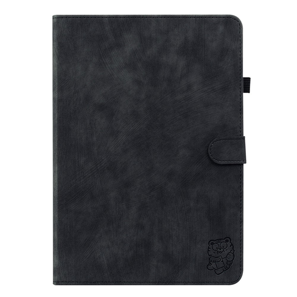 Shockproof Case for Lenovo Tab P11 Pro Gen 2 PU Leather Stand Case Cute Tiger Pattern Flip Cover with Card Holder