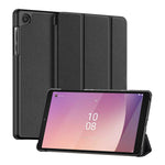 DUX DUCIS Domo-serien PU-läderfodral för Lenovo Tab M8 (4:e generationen) 2024 TB-301XU / M8 (4:e generationen) 2023 TB-300FU Trippelvikbart stativfodral