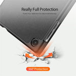 DUX DUCIS Domo-serien PU-läderfodral för Lenovo Tab M8 (4:e generationen) 2024 TB-301XU / M8 (4:e generationen) 2023 TB-300FU Trippelvikbart stativfodral