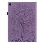 For Huawei MatePad SE 10.4-inch Shockproof Case Tree Deer Imprinted Stand Leather Cover with Card Slots