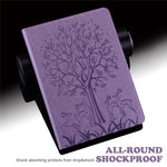 For Huawei MatePad SE 10.4-inch Shockproof Case Tree Deer Imprinted Stand Leather Cover with Card Slots