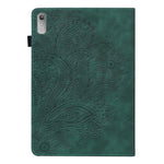 For Lenovo Tab P11 Gen 2 Flower Imprinting Tablet Shell PU Leather Card Holder Drop-proof Stand Case