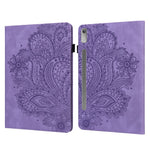 For Lenovo Tab P11 Pro Gen 2 PU Leather Stand Drop-proof Case Flower Imprinting Card Holder Tablet Cover