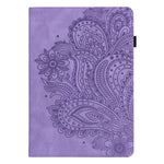 For Lenovo Tab P11 Pro Gen 2 PU Leather Stand Drop-proof Case Flower Imprinting Card Holder Tablet Cover