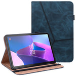 Surfplattafodral med kortplatser för Lenovo Tab P11 Gen 2 Line Printed Leather Protective Surfplattafodral med stativ