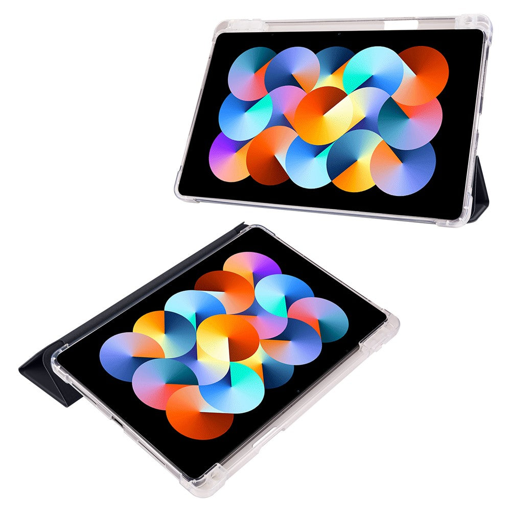 For Xiaomi Redmi Pad Pen Slot Design Tri-fold Stand PU Leather+TPU Protective Tablet Case