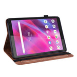 Læderetui med sommerfuglemønster, kortholder og stativ til Lenovo Tab M8 (4. generation) 2024 TB-301XU / M8 (4. generation) 2023 TB-300FU