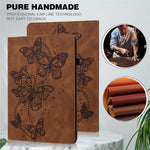 Læderetui med sommerfuglemønster, kortholder og stativ til Lenovo Tab M8 (4. generation) 2024 TB-301XU / M8 (4. generation) 2023 TB-300FU