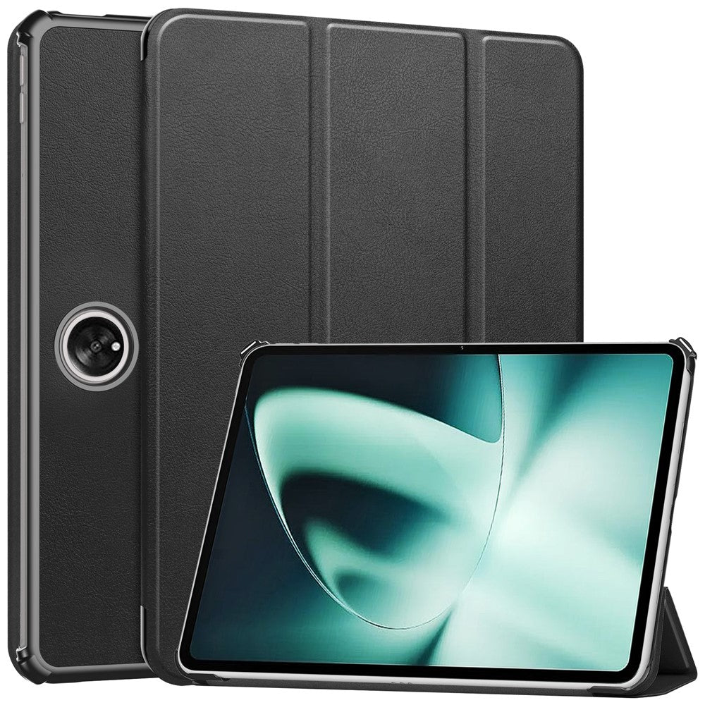 For OnePlus Pad Tri-fold Stand Tablet Case Auto Wake / Sleep Tablet Leather Cover