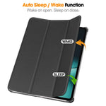 For OnePlus Pad Tri-fold Stand Tablet Case Auto Wake / Sleep Tablet Leather Cover