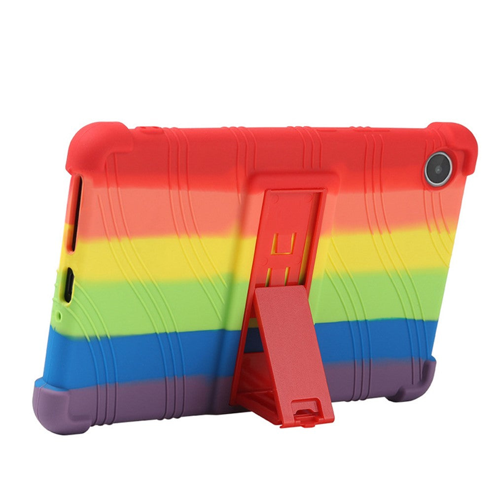 For Lenovo Tab M8 (4th Gen) 2024 TB-301XU / M8 (4th Gen) 2023 TB-300FU Silicone Case Kickstand Tablet Cover