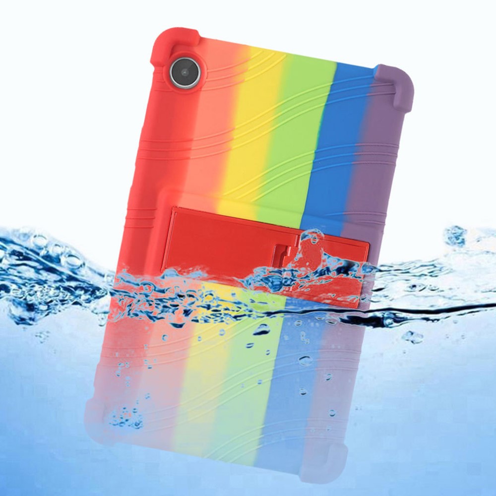 For Lenovo Tab M8 (4th Gen) 2024 TB-301XU / M8 (4th Gen) 2023 TB-300FU Silicone Case Kickstand Tablet Cover