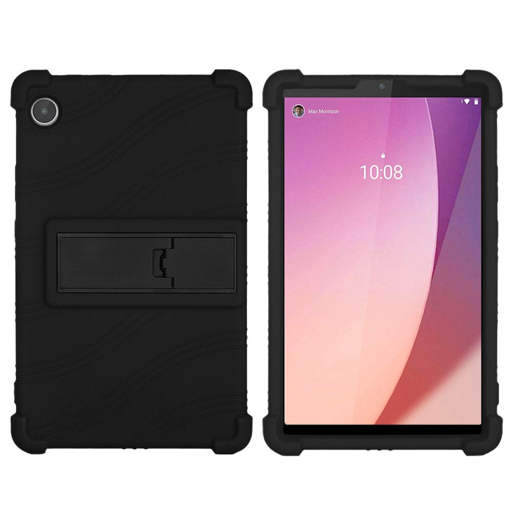 For Lenovo Tab M8 (4th Gen) 2024 TB-301XU / M8 (4th Gen) 2023 TB-300FU Silicone Case Kickstand Tablet Cover