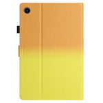For Huawei Enjoy Tablet 2 / MatePad T 10 / T 10S / Honor Pad 6 10.1-inch / Pad X6 9.7 inch Stitching Lines Gradient Leather Tablet Stand Case