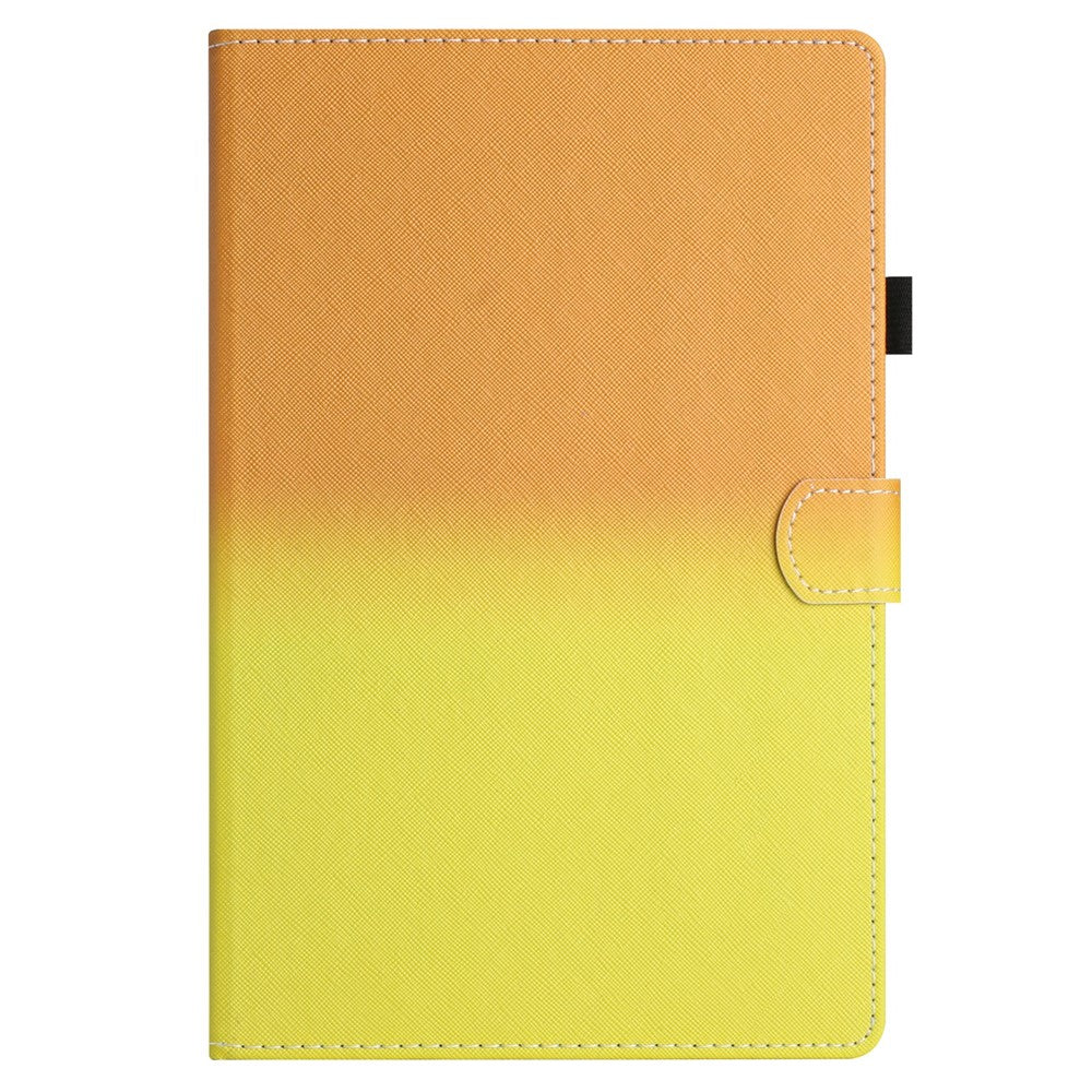 For Huawei Enjoy Tablet 2 / MatePad T 10 / T 10S / Honor Pad 6 10.1-inch / Pad X6 9.7 inch Stitching Lines Gradient Leather Tablet Stand Case