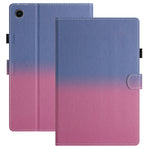 For Huawei Enjoy Tablet 2 / MatePad T 10 / T 10S / Honor Pad 6 10.1-inch / Pad X6 9.7 inch Stitching Lines Gradient Leather Tablet Stand Case