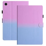 For Huawei Enjoy Tablet 2 / MatePad T 10 / T 10S / Honor Pad 6 10.1-inch / Pad X6 9.7 inch Stitching Lines Gradient Leather Tablet Stand Case