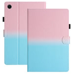 For Huawei Enjoy Tablet 2 / MatePad T 10 / T 10S / Honor Pad 6 10.1-inch / Pad X6 9.7 inch Stitching Lines Gradient Leather Tablet Stand Case