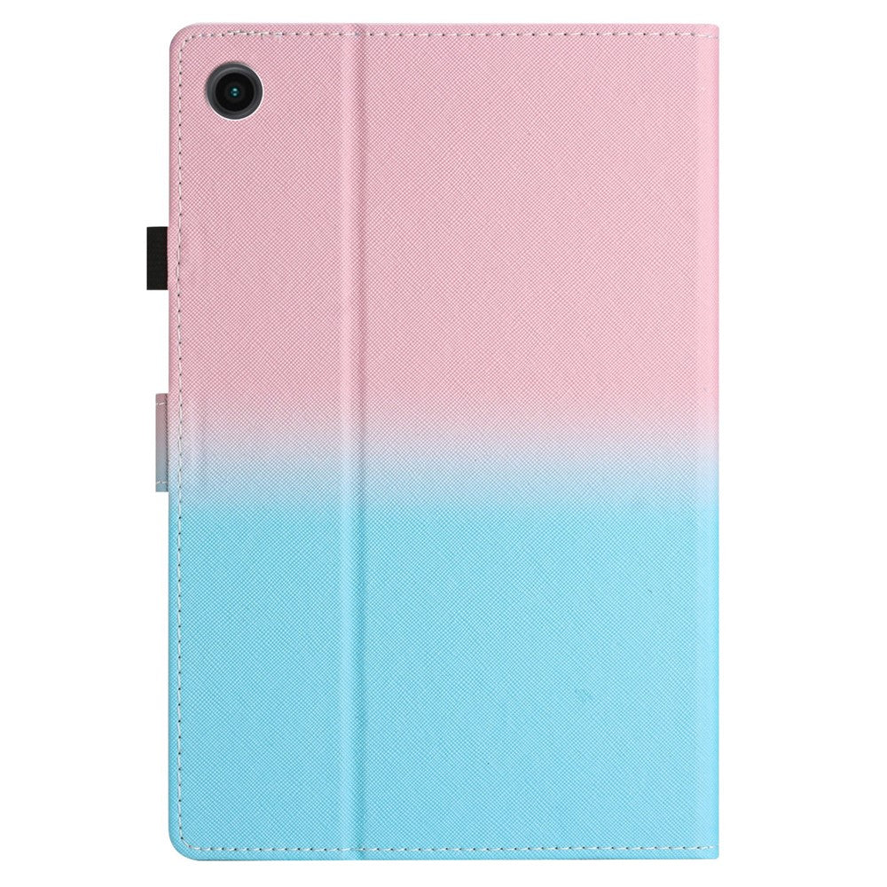 Lenovo Tab M10 Plus (3:e generationen) / Xiaoxin Pad 2022 10,6 tums surfplatta med tonade färger, läderfodral med sömmar och linjer