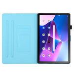 Lenovo Tab M10 Plus (3:e generationen) / Xiaoxin Pad 2022 10,6 tums surfplatta med tonade färger, läderfodral med sömmar och linjer