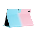 Lenovo Tab M10 Plus (3:e generationen) / Xiaoxin Pad 2022 10,6 tums surfplatta med tonade färger, läderfodral med sömmar och linjer