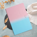 Lenovo Tab M10 Plus (3:e generationen) / Xiaoxin Pad 2022 10,6 tums surfplatta med tonade färger, läderfodral med sömmar och linjer