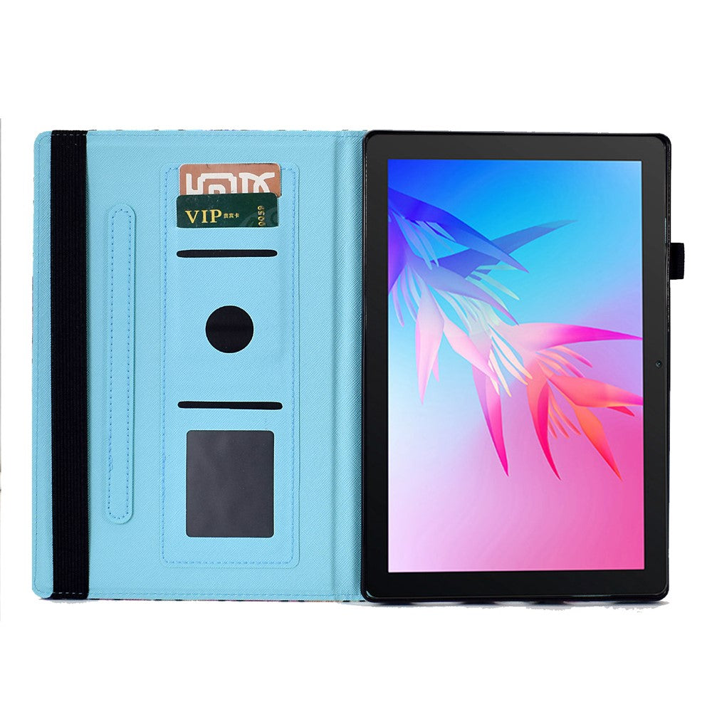 Pattern Printing Tablet Stand Case for Huawei MatePad T 10S 10.1 inch / MatePad T 10 9.7 inch Anti-drop Cover with Elastic Band