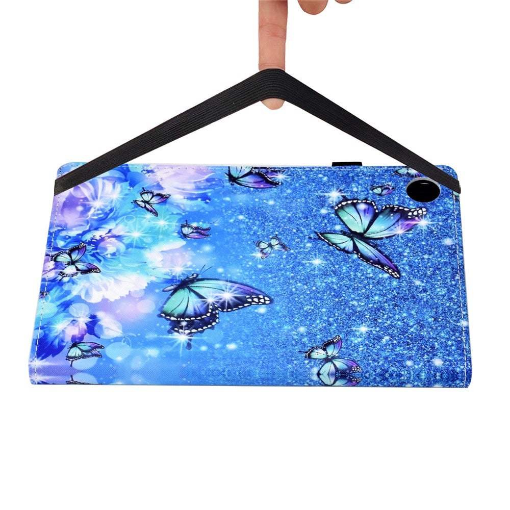 Pattern Printing Tablet Stand Case for Huawei MatePad T 10S 10.1 inch / MatePad T 10 9.7 inch Anti-drop Cover with Elastic Band